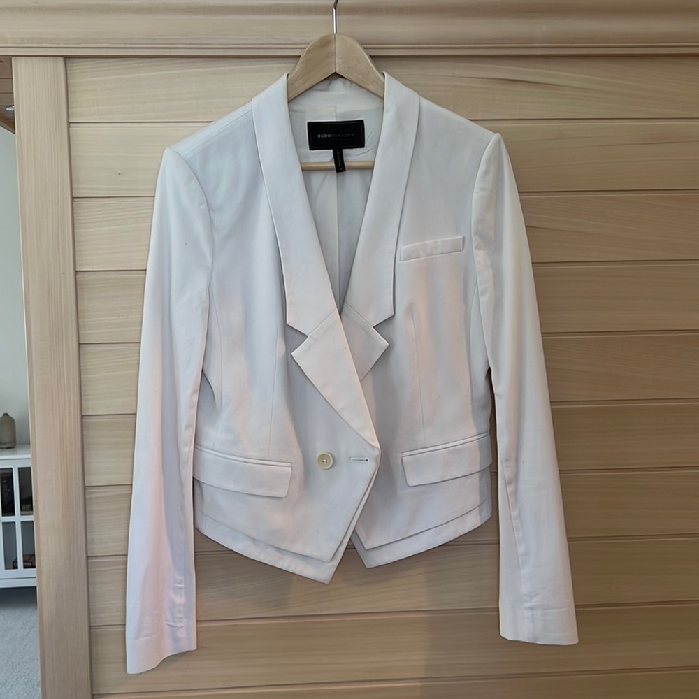 BCBG White Blazer - Medium